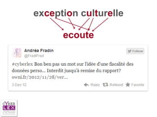 exception culturelle

      ecoute
 