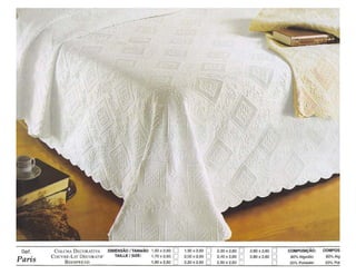 Paris Bedspread  80% Cotton 20% Polyester