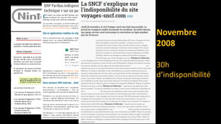 Noël 2013
Wii U et 3DS sous le
sapin…
Juin 2017
Incident général…
Novembre
2008
30h
d’indisponibilité
 
