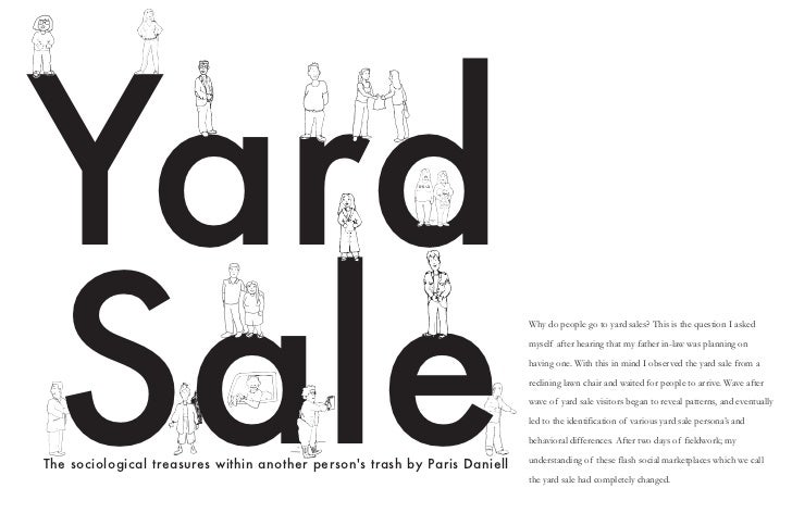 Yard Sales The Sociological Treasures Within Another Person S Trash