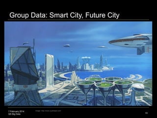 7 February 2014
QS Big Data 53
Group Data: Smart City, Future City
Image: http://www.sydmead.com
 