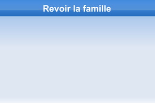 Revoir la famille
 