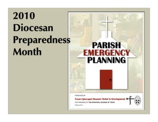 2010
Diocesan
Preparedness
Month
 