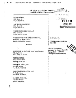 Case 1:10-cv-00897-RJL Document 1 Filed 05/28/10 Page 1 of 18
 