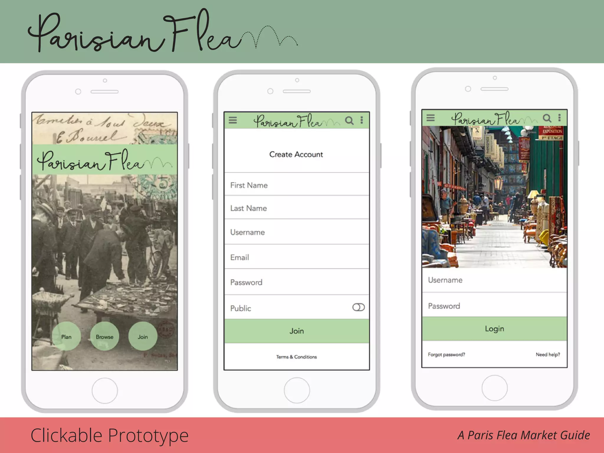Clickable Prototype A Paris Flea Market Guide
 