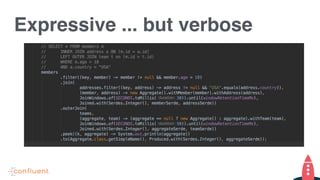 Expressive ... but verbose
 