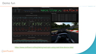 Demo fun
https://www.confluent.io/blog/taking-ksql-spin-using-real-time-device-data/
 