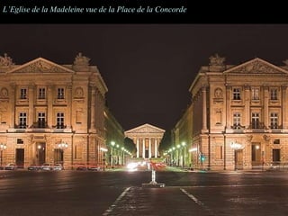 L’Eglise de la Madeleine vue de la Place de la Concorde 