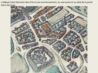 La tour de Billy; à droite sur la Seine, l'île Louviers.
 