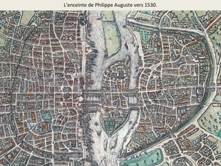 L'abbaye Saint-Victor, au sud-est et au-delà de la porte Saint-Victor.
 