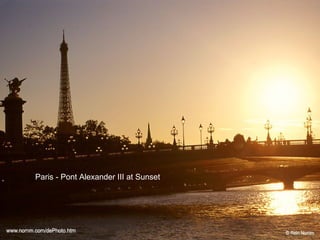 Paris - Pont Alexander III at Sunset 