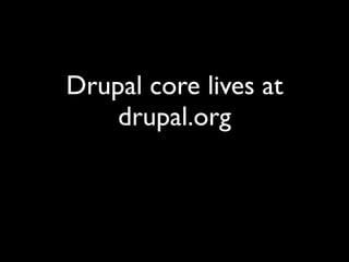 Drupal core lives at
    drupal.org
 