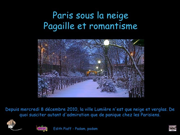 Paris Sous La Neige Decembre 11 Paris Sous La Neige Decembre 11