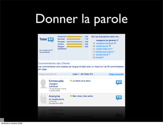 Donner la parole




vendredi 9 octobre 2009
 
