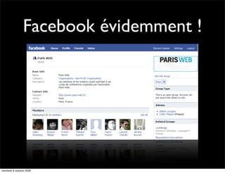 Facebook évidemment !




vendredi 9 octobre 2009
 