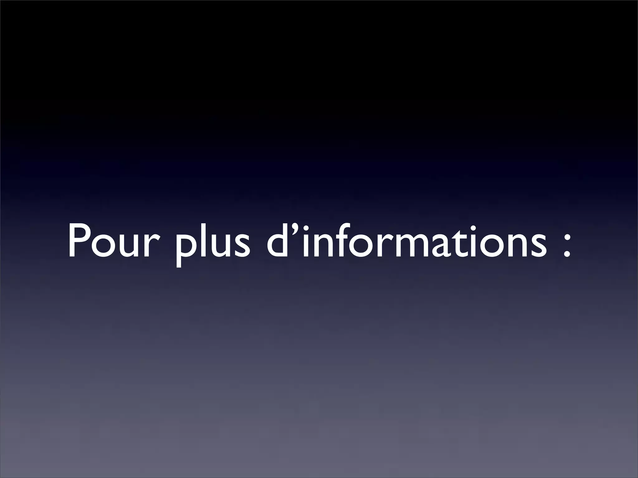 Pourquoi la performance?