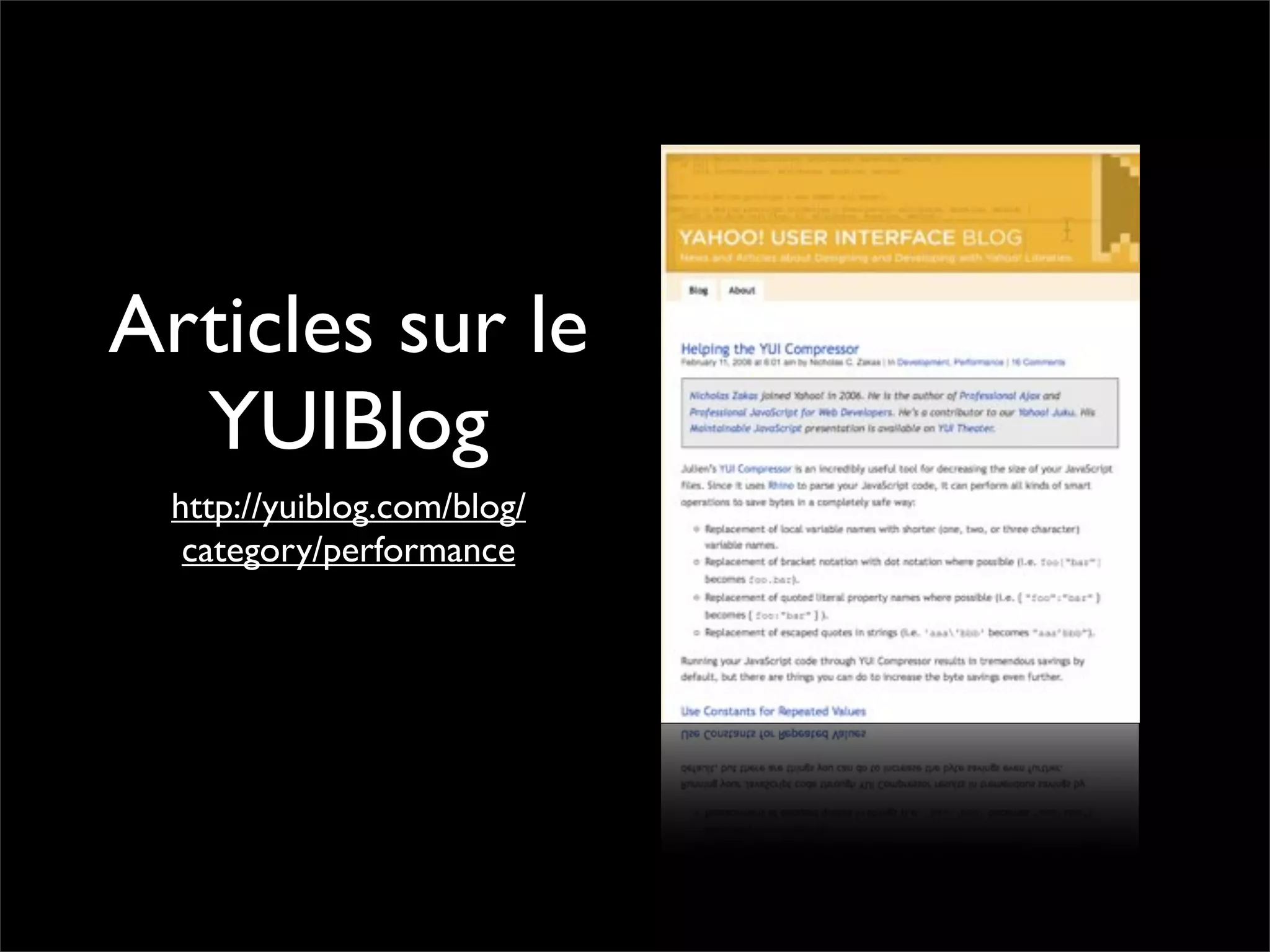 Pourquoi la performance?