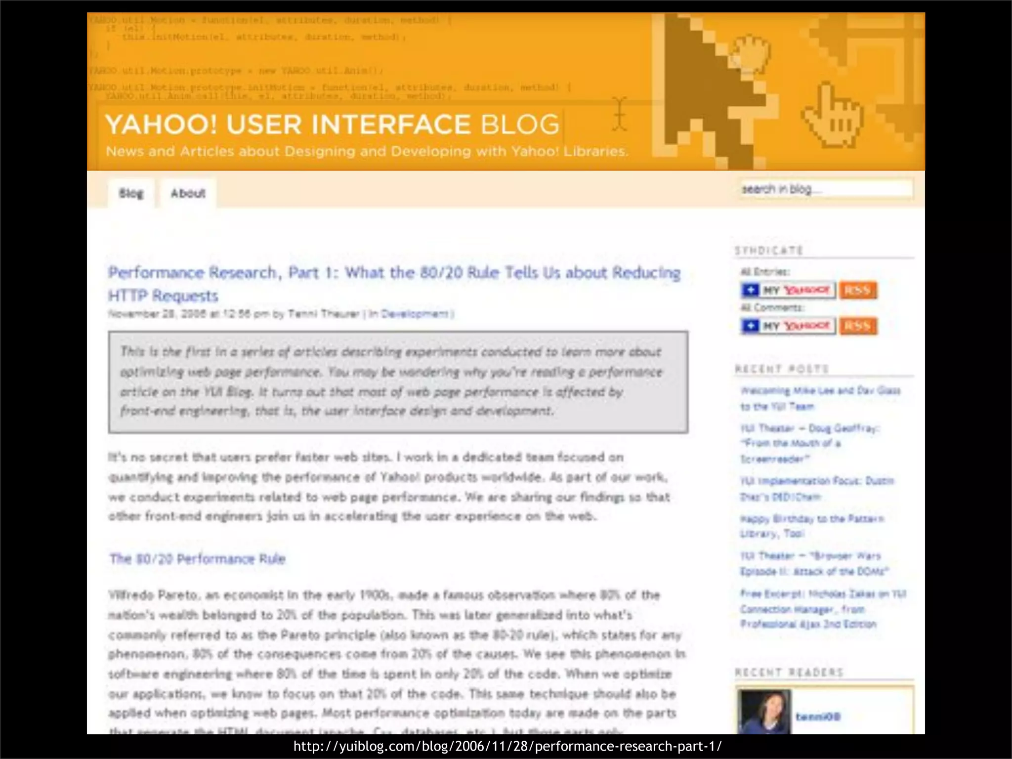 Pourquoi la performance?