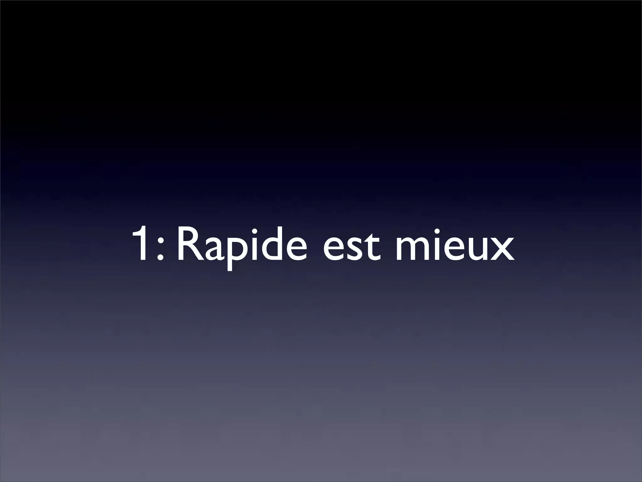 Pourquoi la performance?