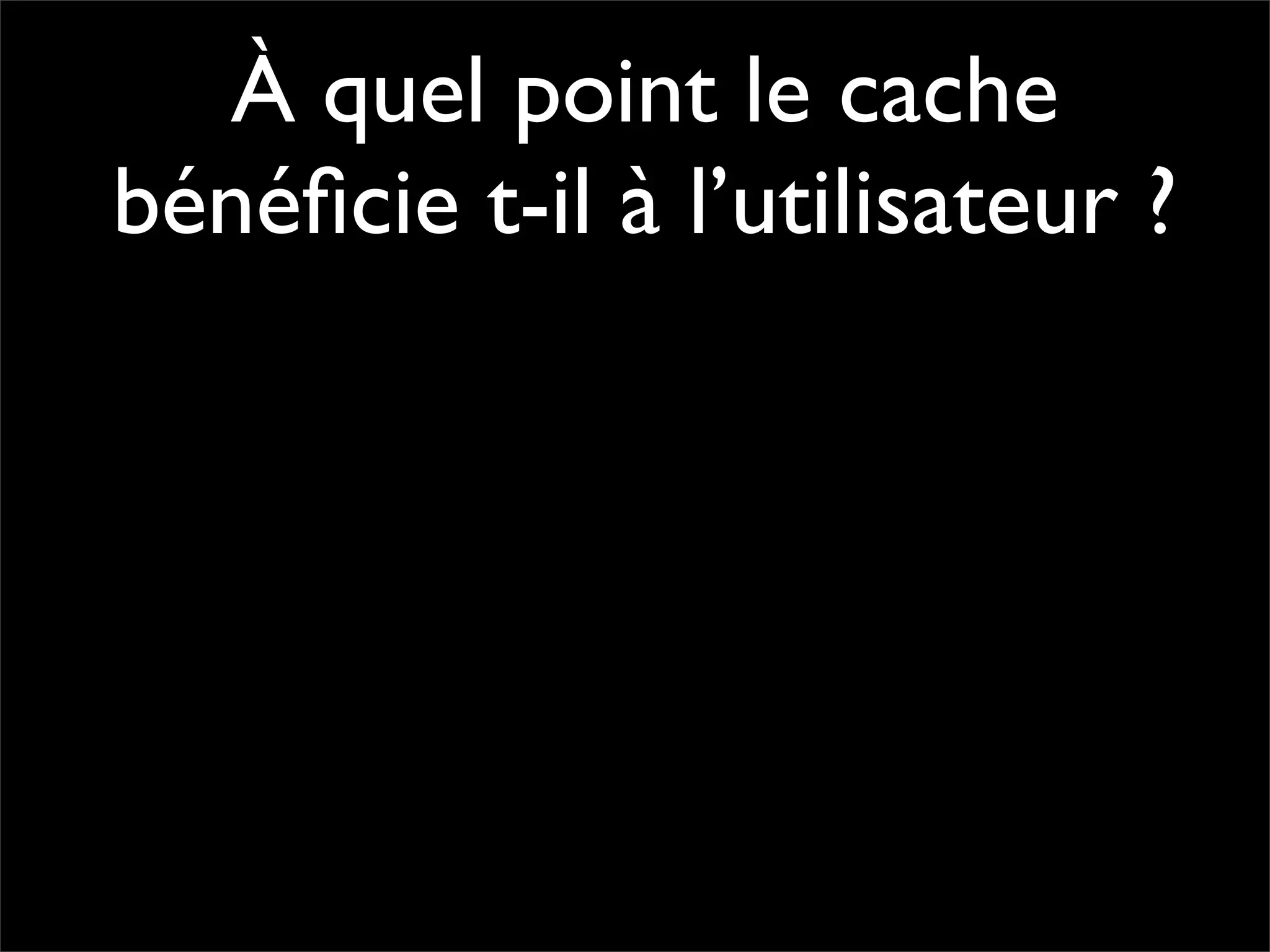Pourquoi la performance?