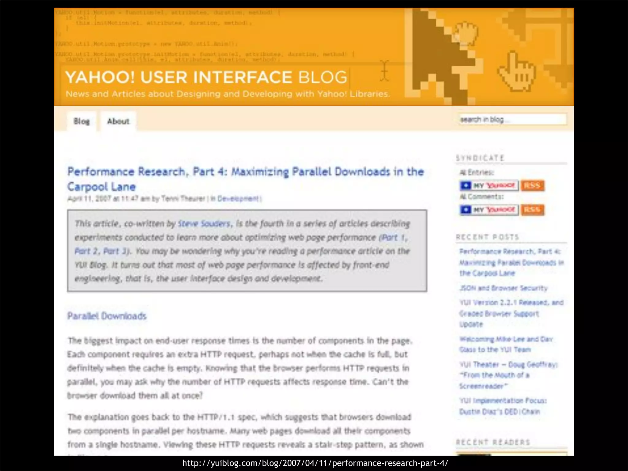 Pourquoi la performance?
