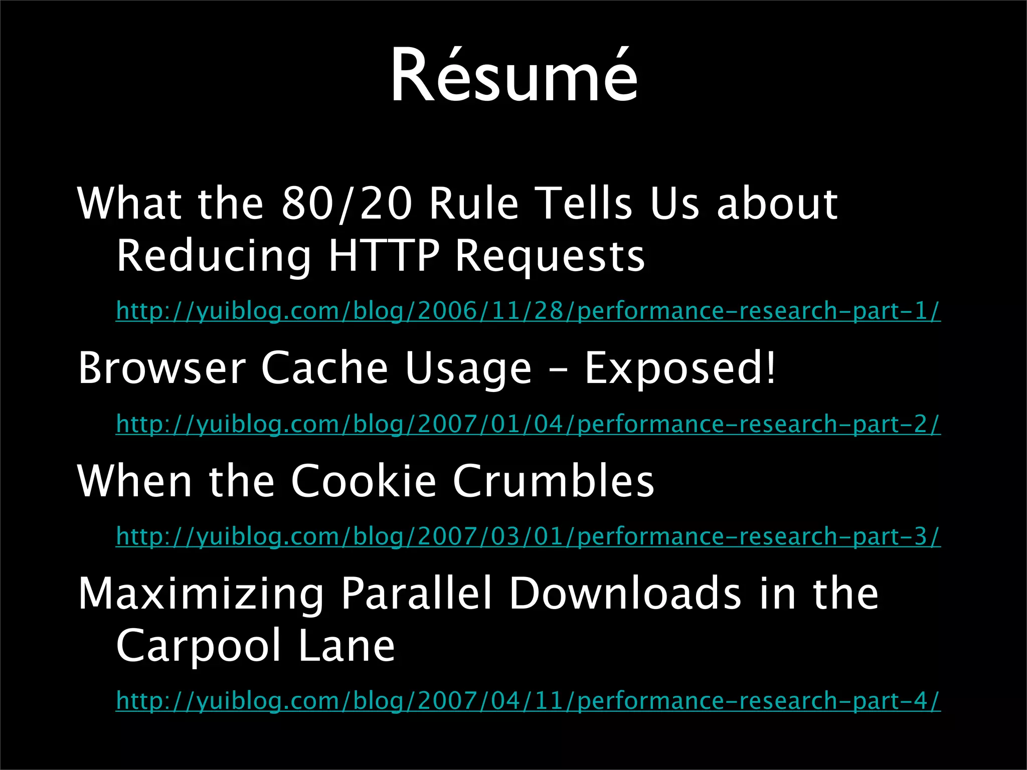 Pourquoi la performance?