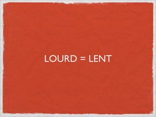 Pourquoi la performance?