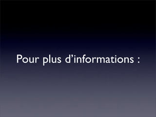 Pourquoi la performance?