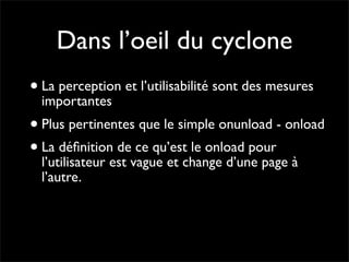 Pourquoi la performance?