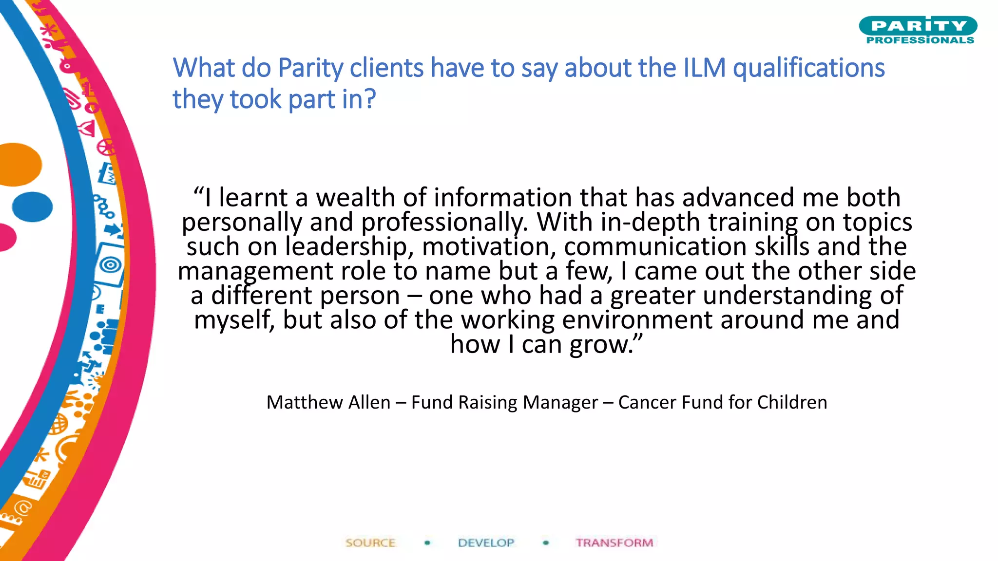 Benefits of Completing an ILM Qualification | PPT