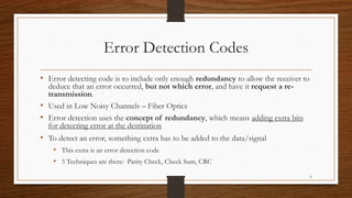 Parity check(Error Detecting Codes) | PPT