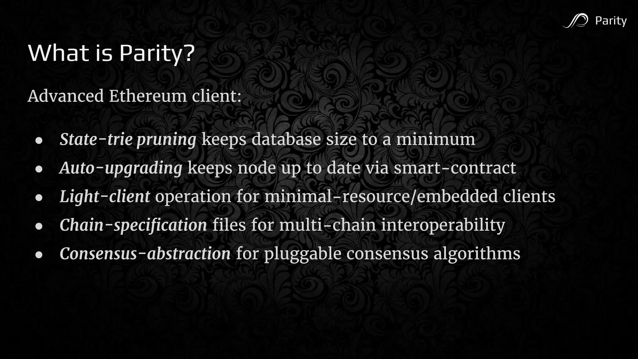 Parity Progress Report | PDF