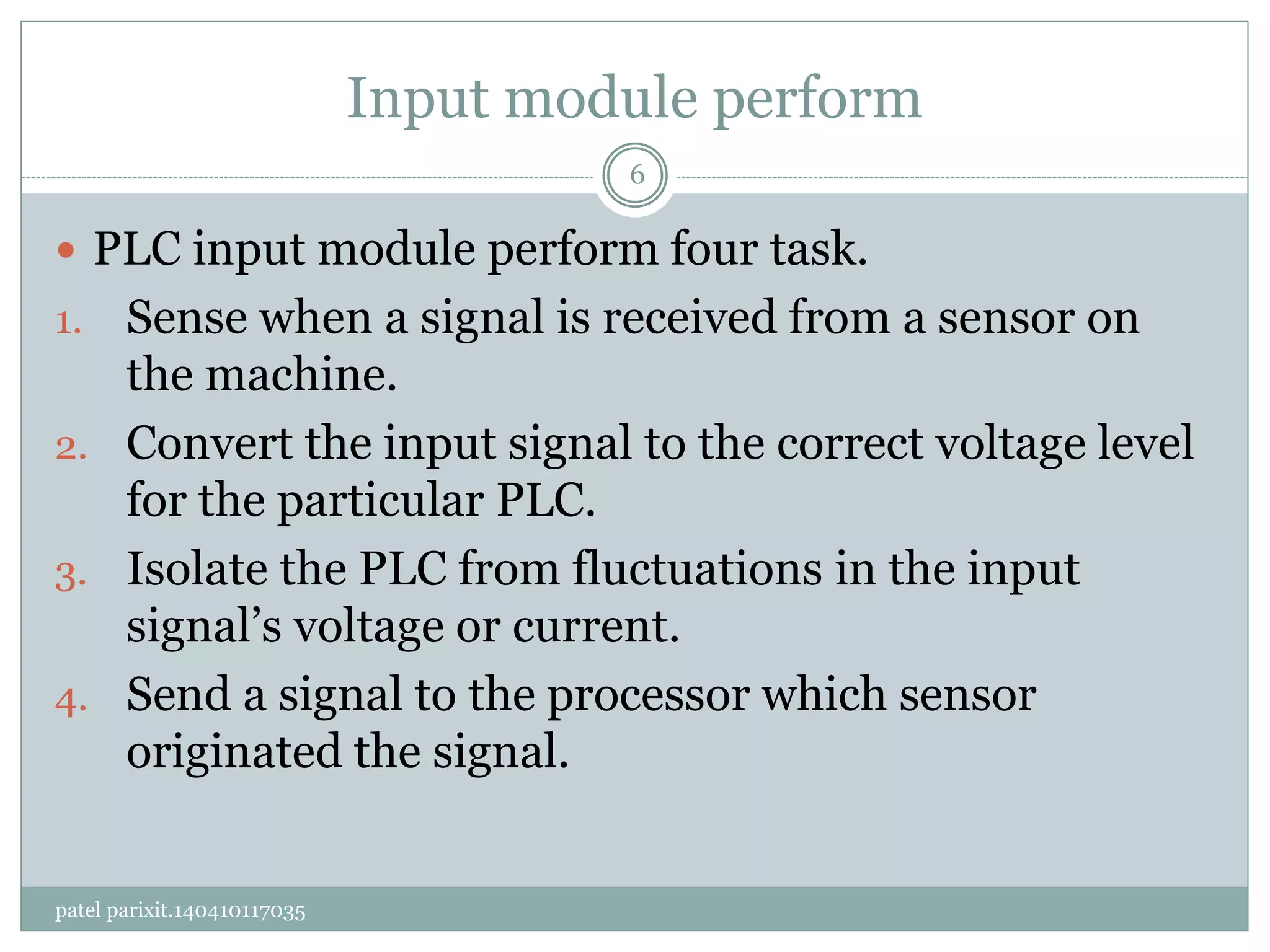 Discrete Input module block diagram and wiring in PLC | PPTX