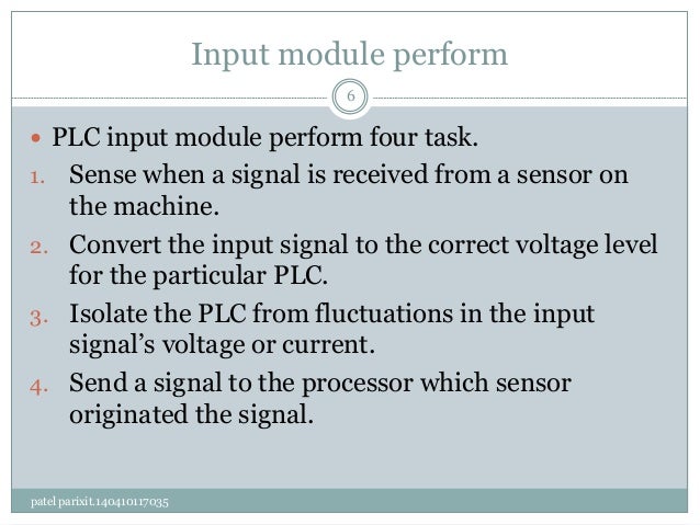 Discrete Input module block diagram and wiring in PLC