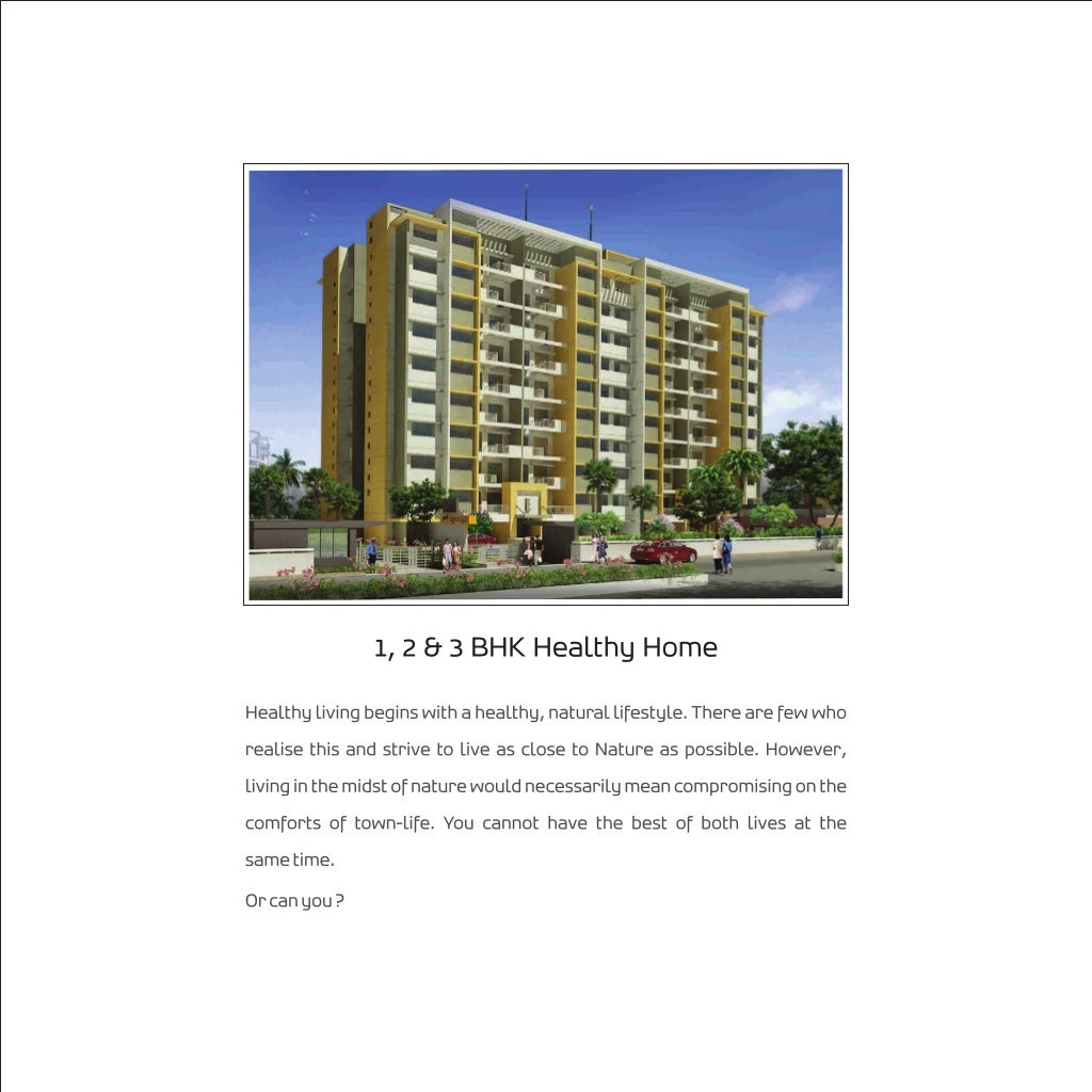 Apartments in Dhanori 1, 2 & 3 BHK Early Possession Healthy Homes in