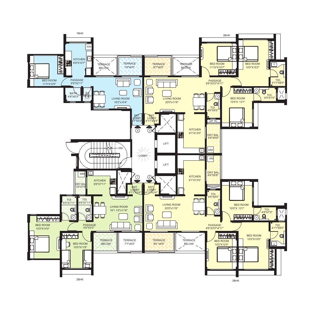 Apartments in Dhanori 1, 2 & 3 BHK Early Possession Healthy Homes in