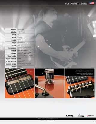 fLy artist series                     Made In The USA




      ModEl     aBfd1tNg

      color     tNg, as, Lg

        stylE   fLy

        body    popLar

      VEnEEr    NoNe

        nEck    Basswood

       scalE    25.5

   frEtboard    carBoN gLass epoXy

      bridgE    parker ViBrato

      tunErs    sperZeL® trim-Lok™

 PickuP nEck    sustaNiac® steaLth pro

PickuP MiddlE   NoNe

PickuP bridgE   dimarZio®

PickuP othEr    rmc® pieZo saddLes

       finish   gLoss

                                                                                                           a. sustainiac® stealth pro Neck pickup
                                  a                                                                         B. Line 6 Variax® modeling component

                                                        B                                                    c. rmc® pow’r Bridge ‘pf’ saddles &
                                                                                                                      rmc® poly-drive 1 preamp




                                                                                                                      c




                                         |   w w w. pa r k e r g u i ta r s . c o m             |

                                                (   r   )   e   V   o   L   u   t   i   o   N

                                                                                                                                                    13
 