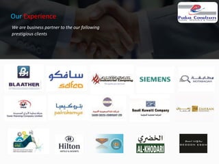 Our Experience
We are business partner to the our following
prestigious clients
 