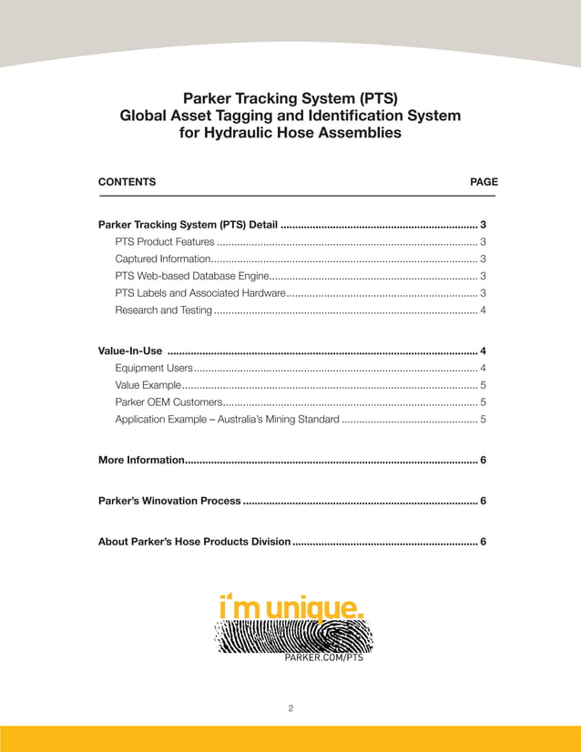 Global Asset Tagging and Identification System for Hydraulic Hose