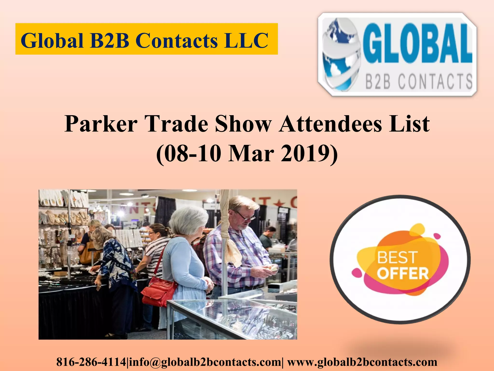 Parker trade show attendees list PPT