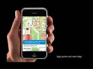 App points out next step. 