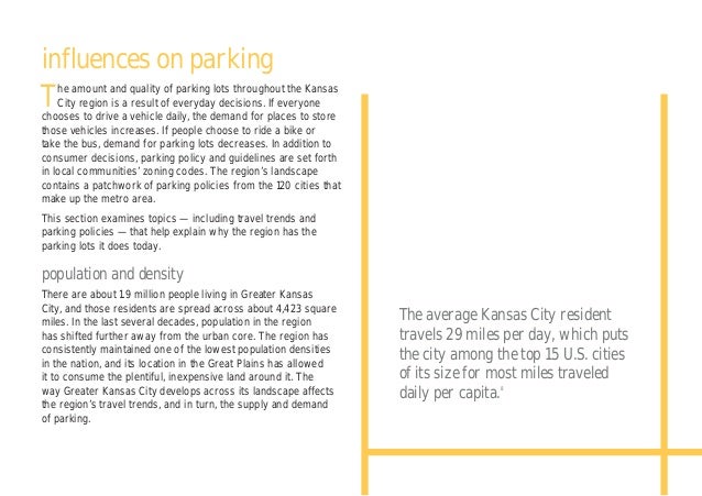 parking lots to parks kansas city average parking lot size