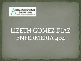 LIZETH GOMEZ DIAZ ENFERMERIA 404 