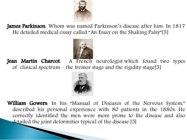 Parkinson j an essay on the shaking palsy