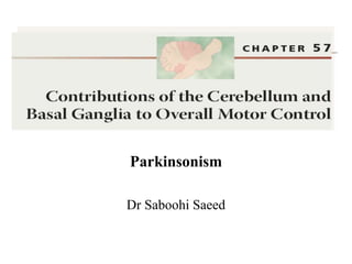 Parkinsonism
Dr Saboohi Saeed
 