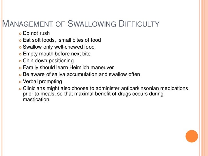 Parkinson S Disease On Swallowing Food Parkinson S Disease On Swallowing Food