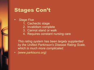 Parkinson’s disease | PPT