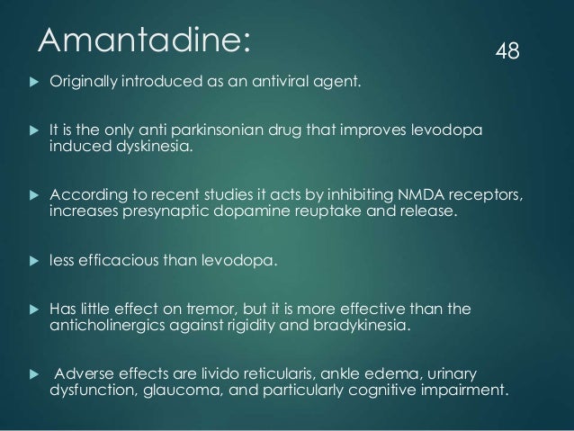 Symmetrel Drug Study