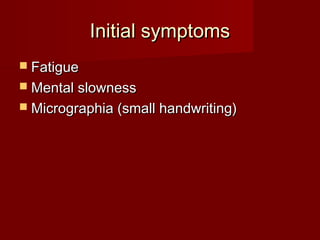 Parkinson's disease | PPT