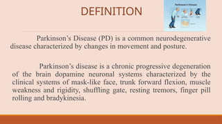 Nursing management of patient with PARKINSONS DISEASE | PPTX